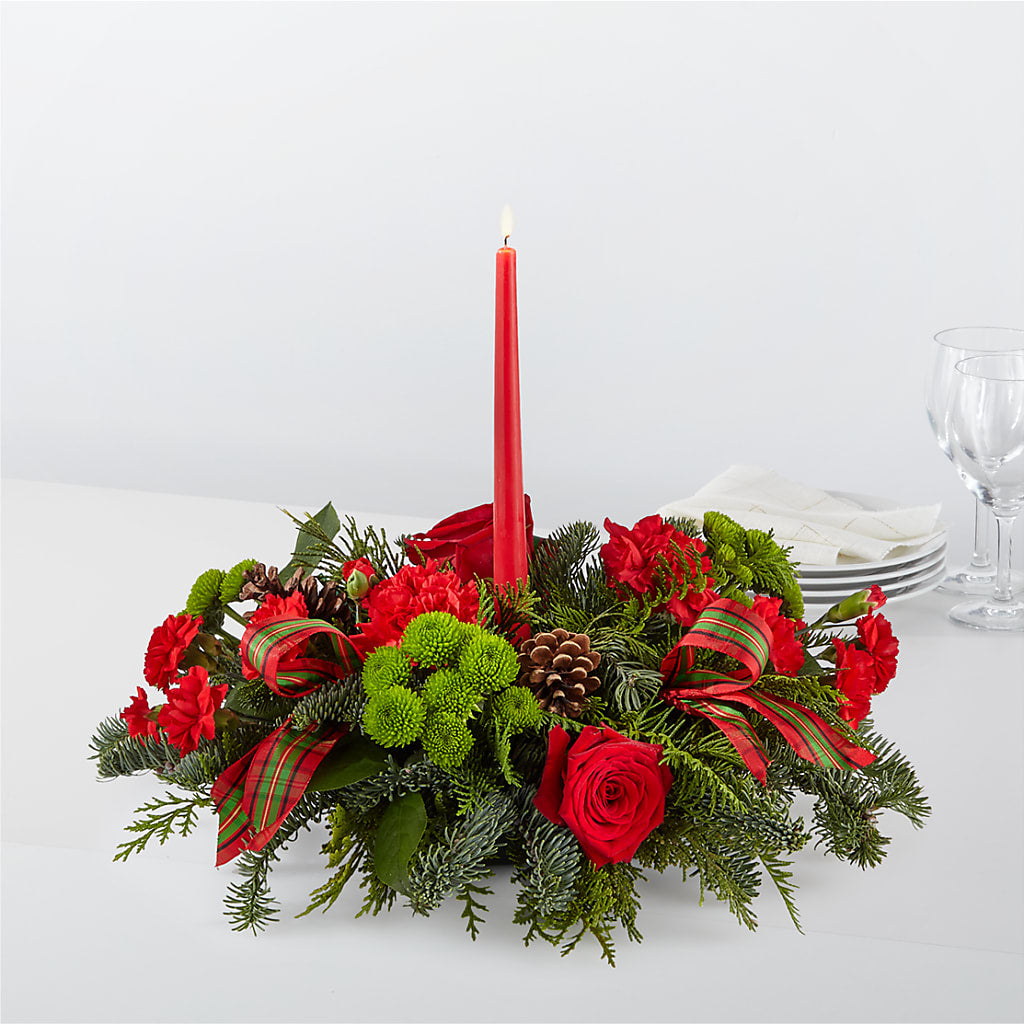 By the Candlelight Centerpiece – Panda Flowers Canada Inc, Calgary AB