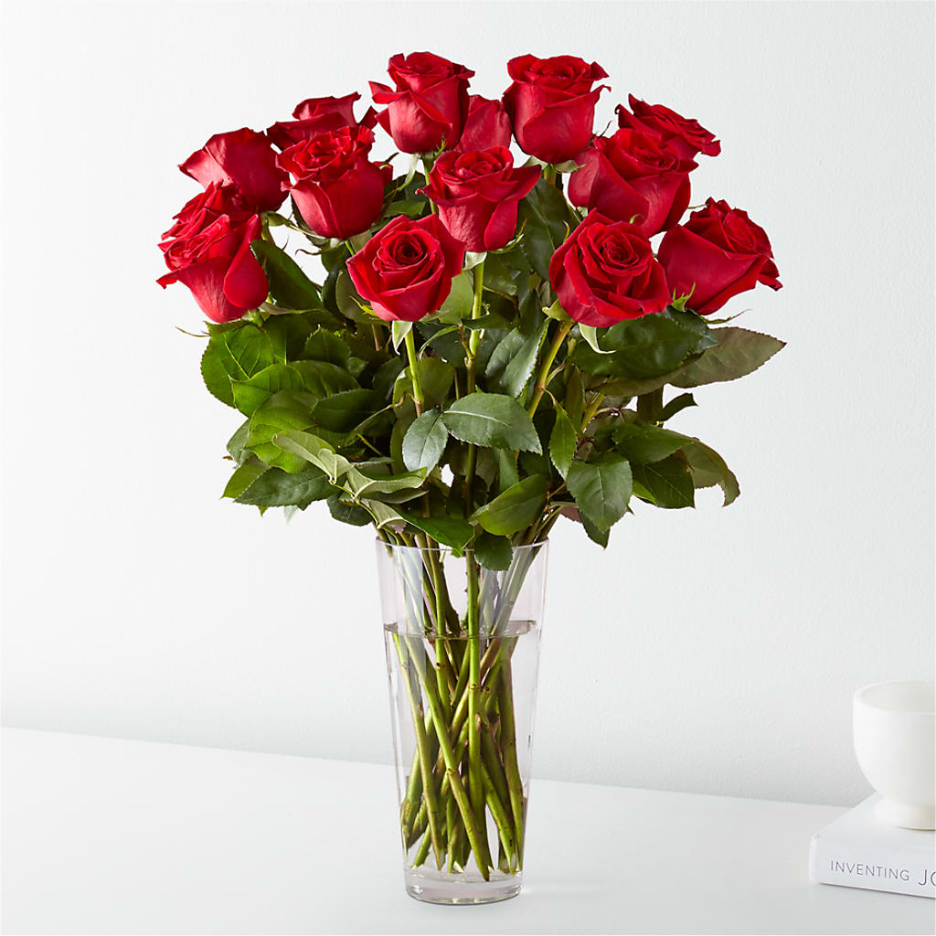 Long Stem Red Rose Bouquet – Panda Flowers Canada Inc, Calgary AB