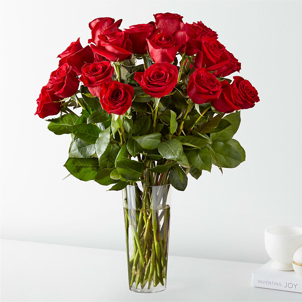 Long Stem Red Rose Bouquet – Panda Flowers Canada Inc, Calgary AB