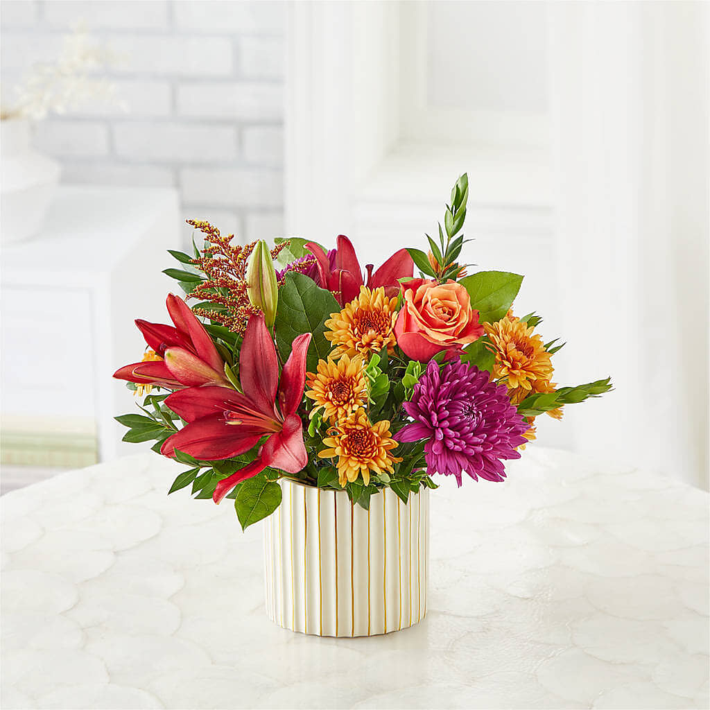 Burgundy Landscape Bouquet – Panda Flowers Canada Inc, Calgary AB