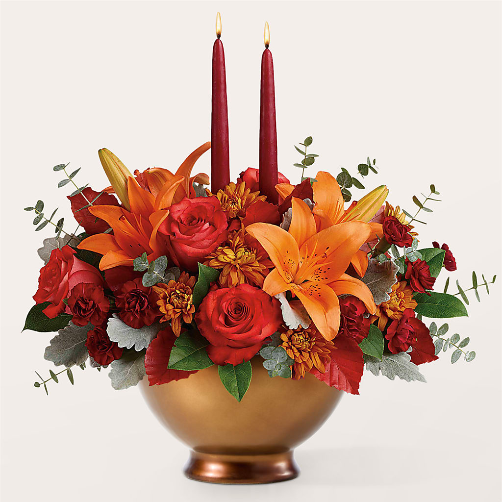 Fruits of Fall Centerpiece – Panda Flowers Canada Inc, Calgary AB