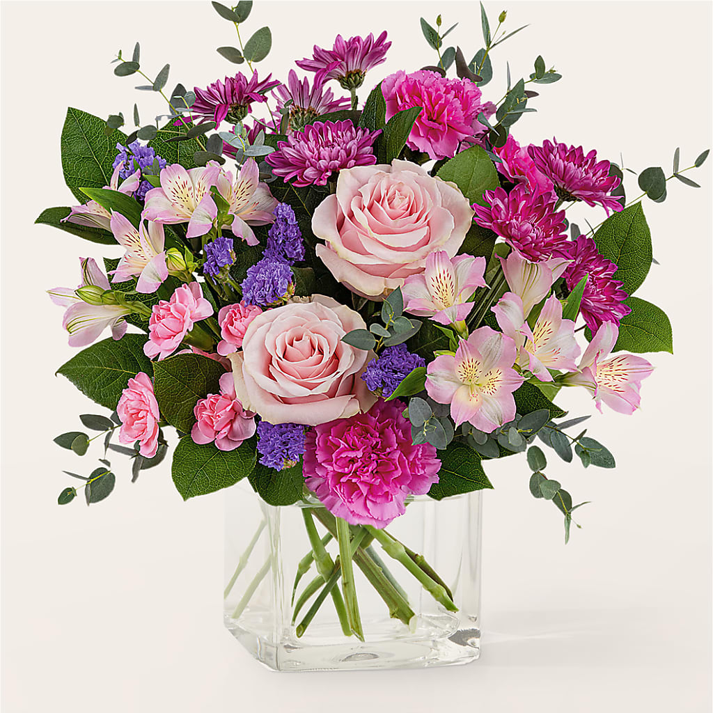 Rosy Radiance Bouquet – Panda Flowers Canada Inc, Calgary AB