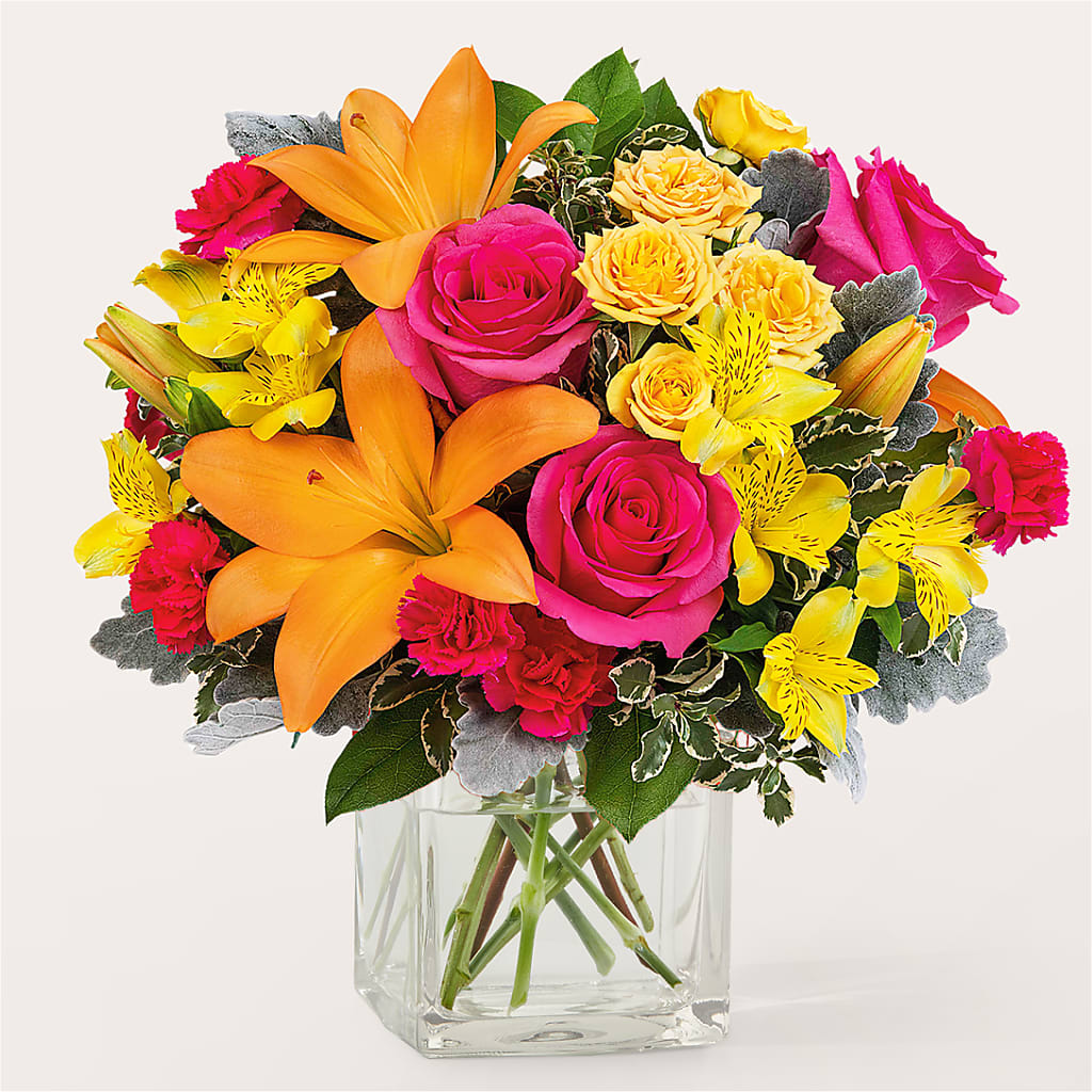 To the Tropics Bouquet – Panda Flowers Canada Inc, Calgary AB