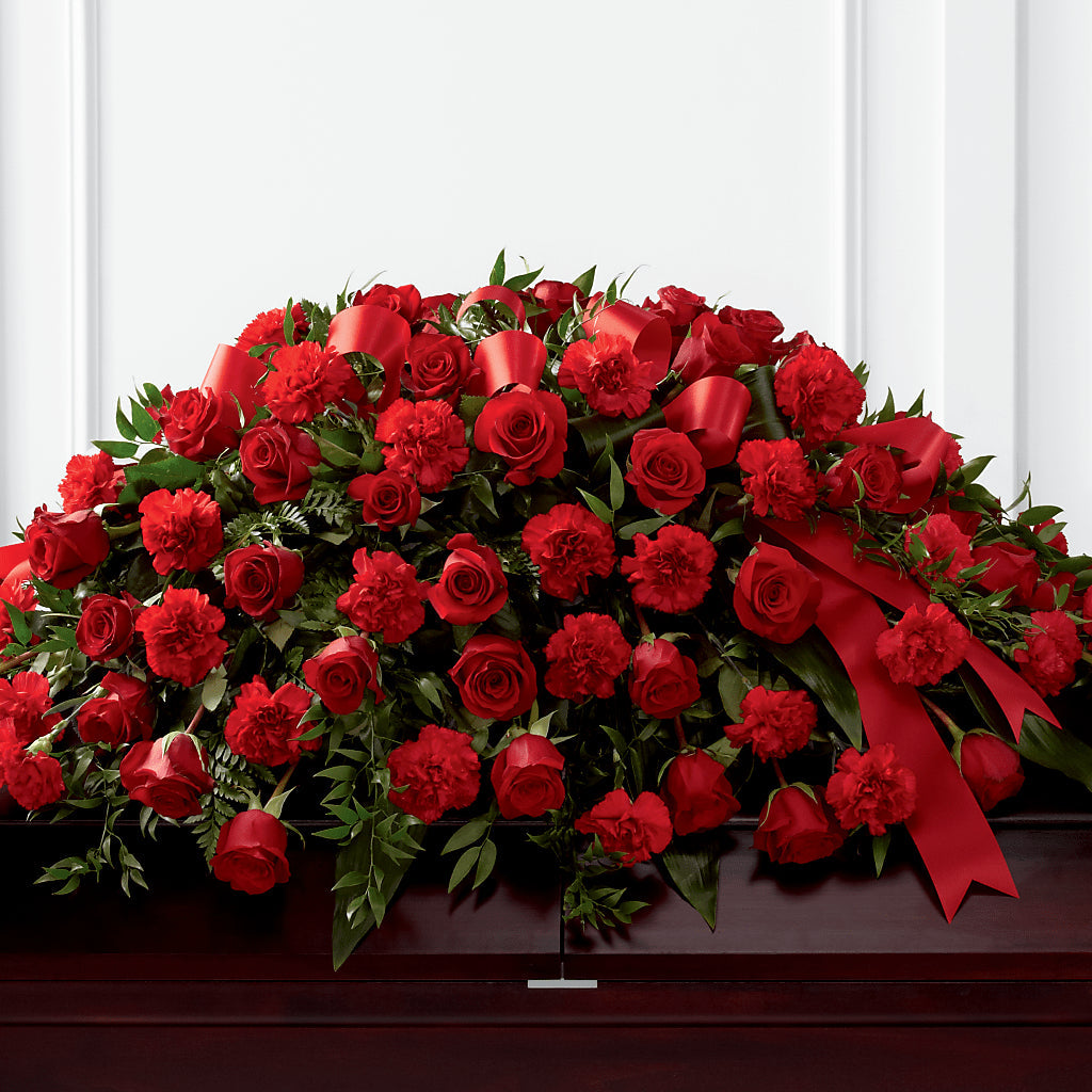 Tribute of Life Casket Spray – Panda Flowers Canada Inc, Calgary AB