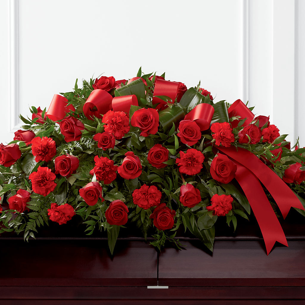 Tribute of Life Casket Spray – Panda Flowers Canada Inc, Calgary AB
