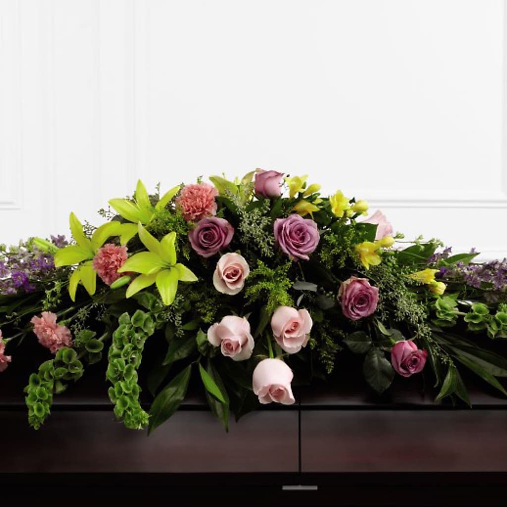 Forever Beloved Casket Spray – Panda Flowers Canada Inc, Calgary AB
