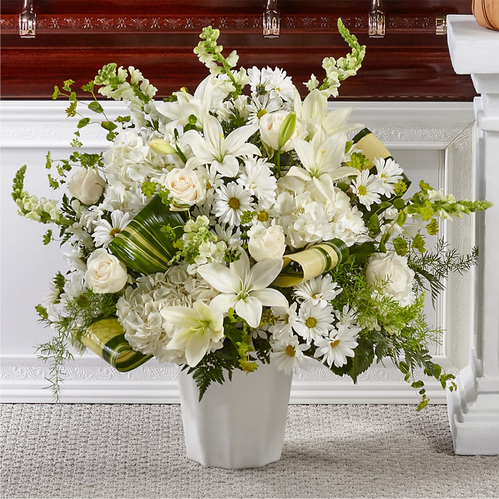 Thoughts of Tranquility Floor Basket – Panda Flowers Canada Inc, Calgary AB