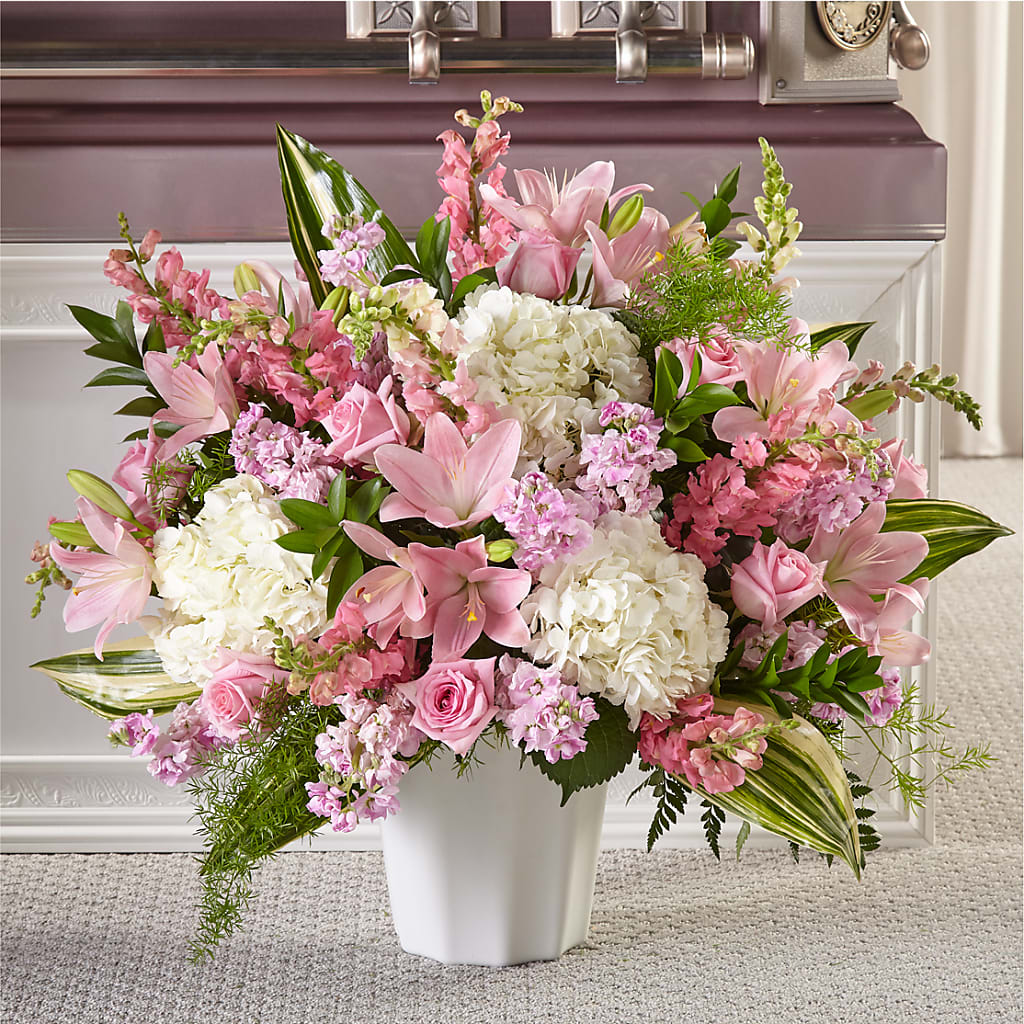 Simply Serene Floor Basket – Panda Flowers Canada Inc, Calgary AB