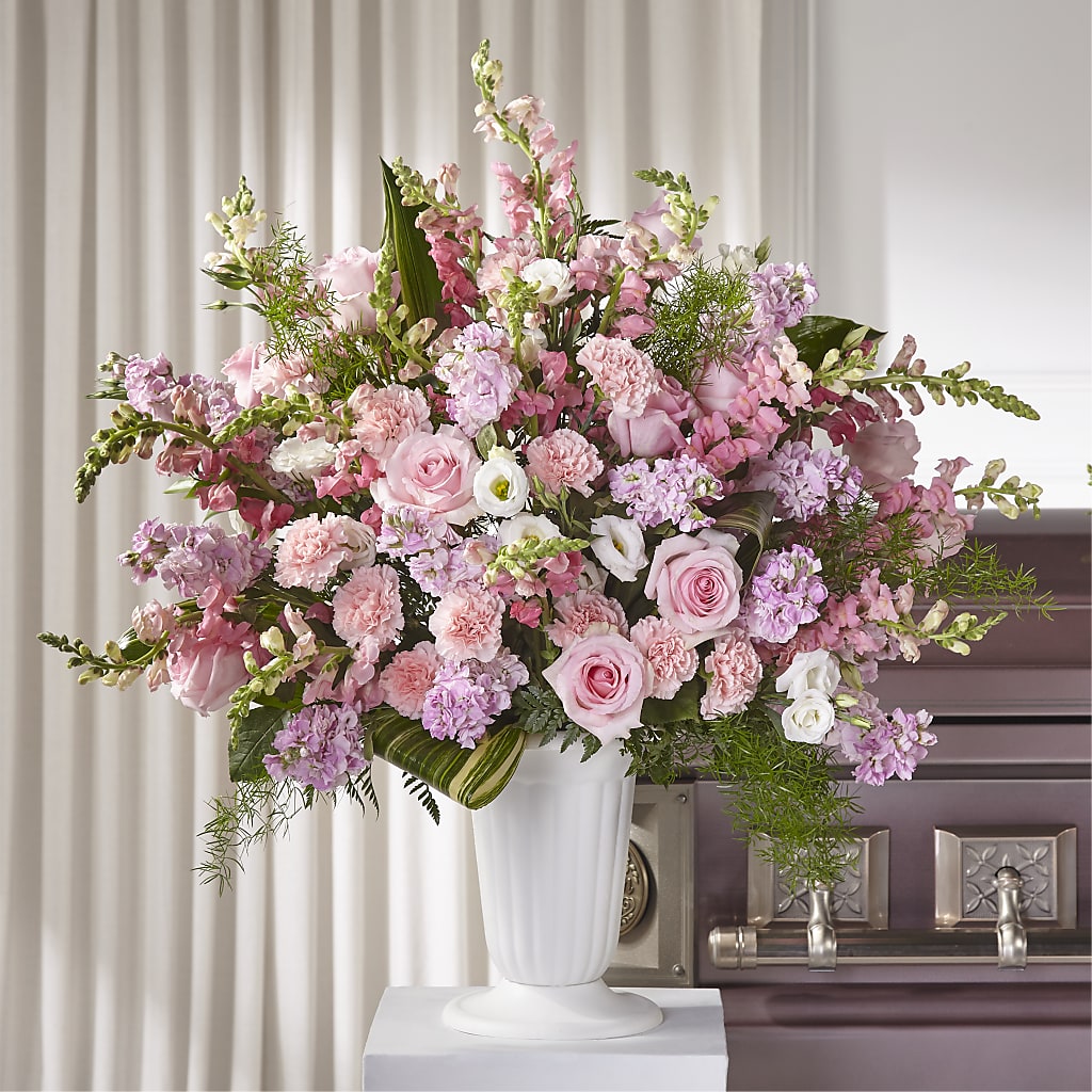 Divine Comfort Arrangement – Panda Flowers Canada Inc, Calgary AB
