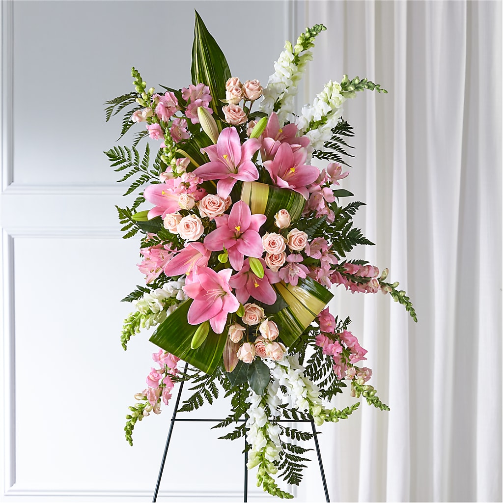 Elegant Embrace Standing Spray – Panda Flowers Canada Inc, Calgary AB