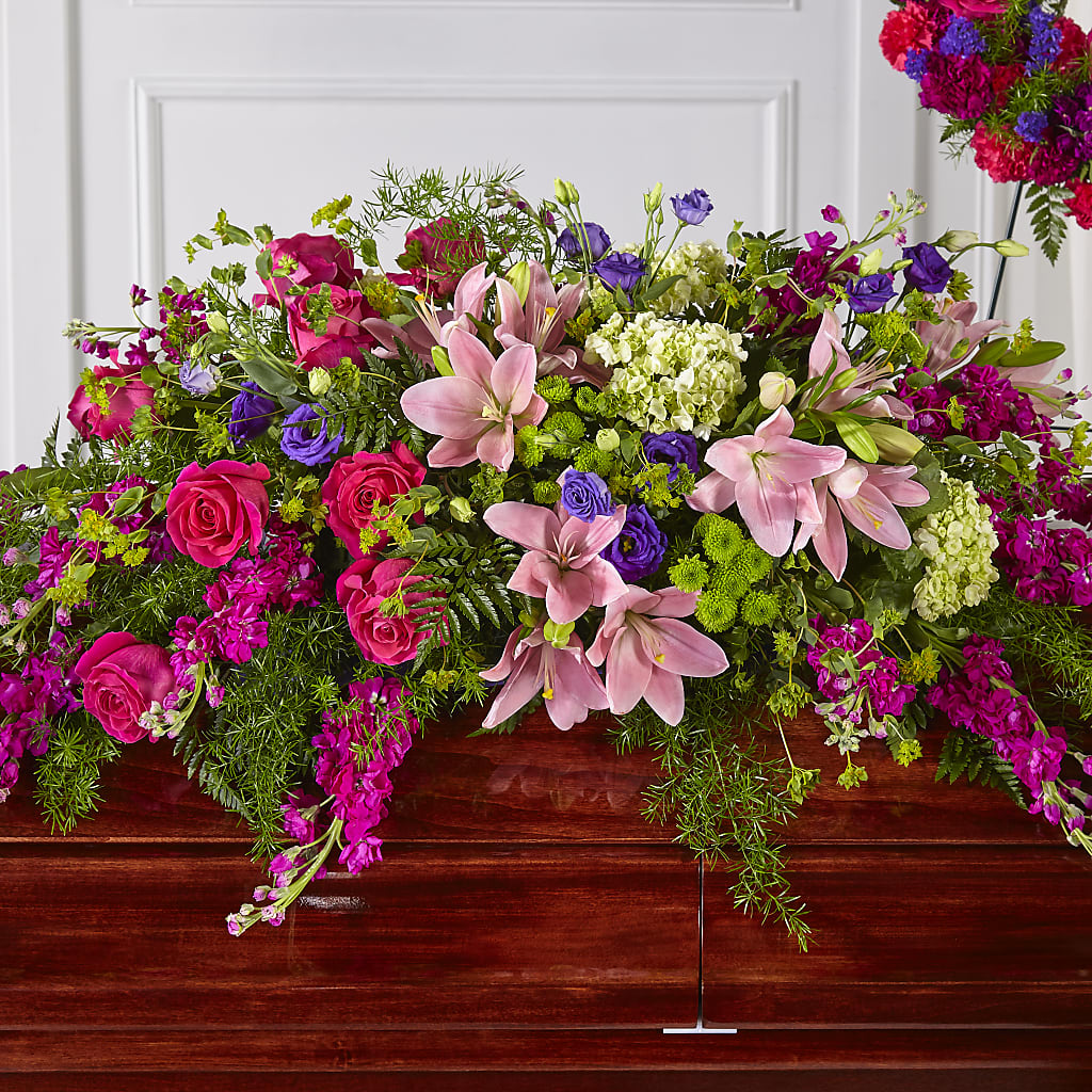 Radiant Tribute Casket Spray – Panda Flowers Canada Inc, Calgary AB