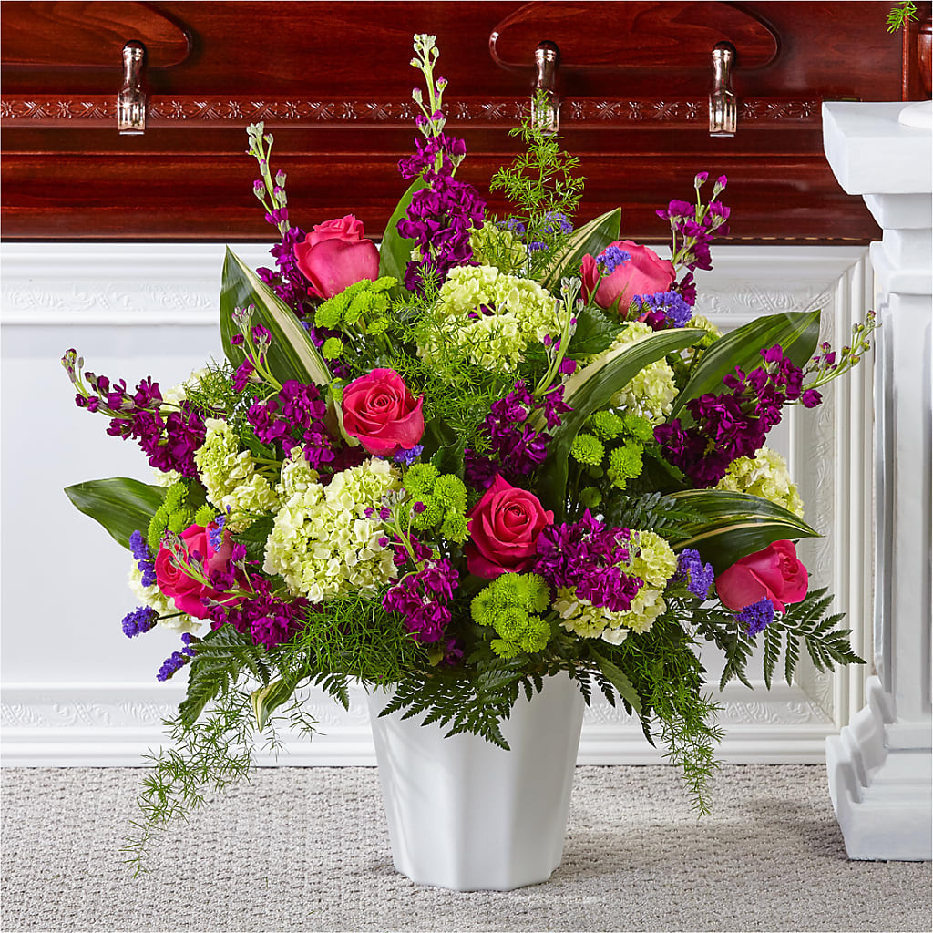 Beautiful Horizons Floor Basket – Panda Flowers Canada Inc, Calgary AB