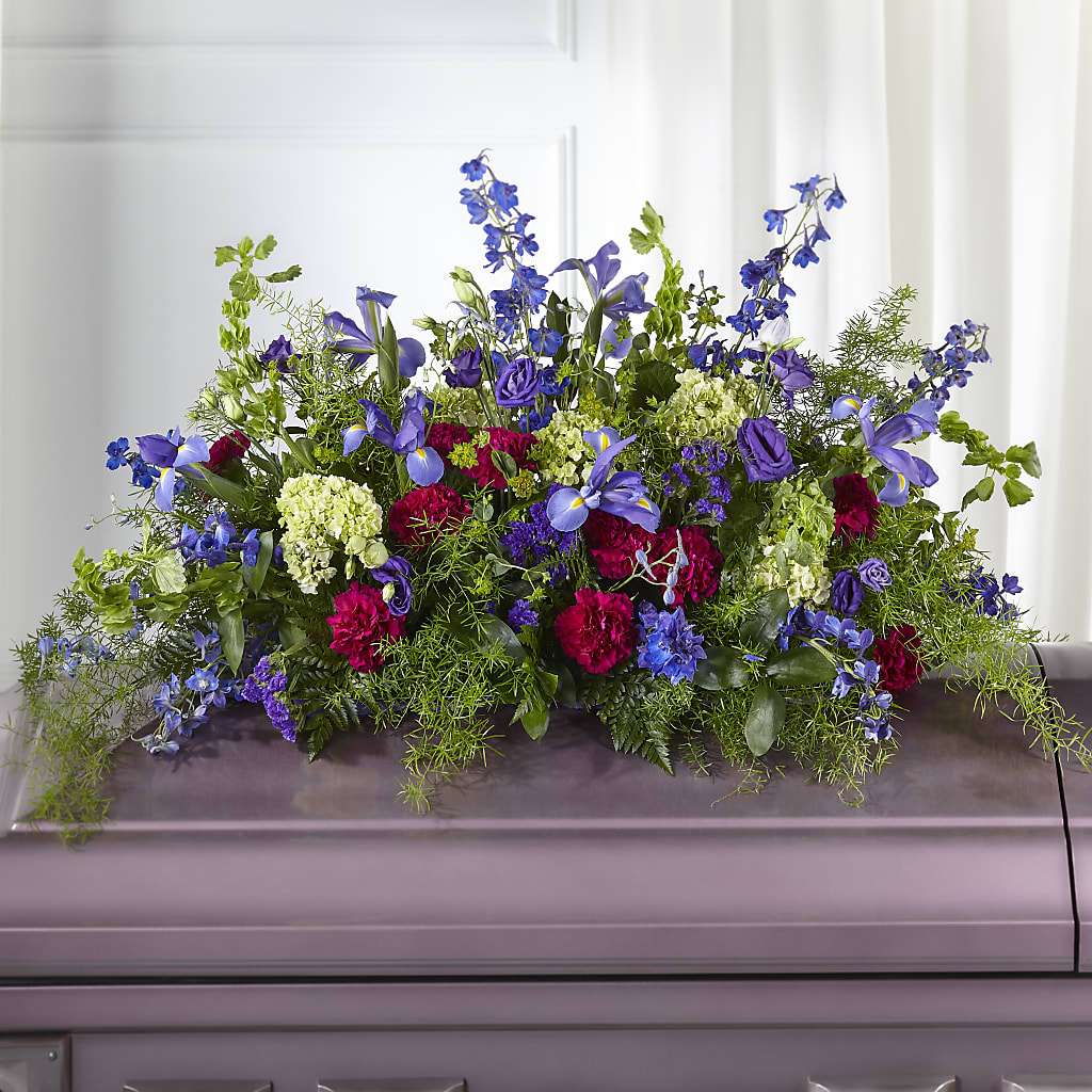 Always Treasured Casket Spray – Panda Flowers Canada Inc, Calgary AB