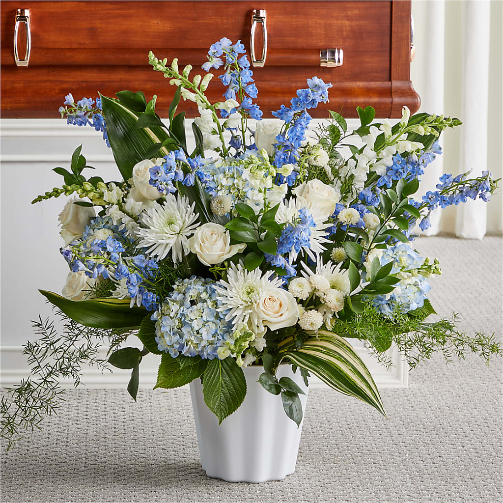 Everlasting Memories Floor Basket – Panda Flowers Canada Inc, Calgary AB