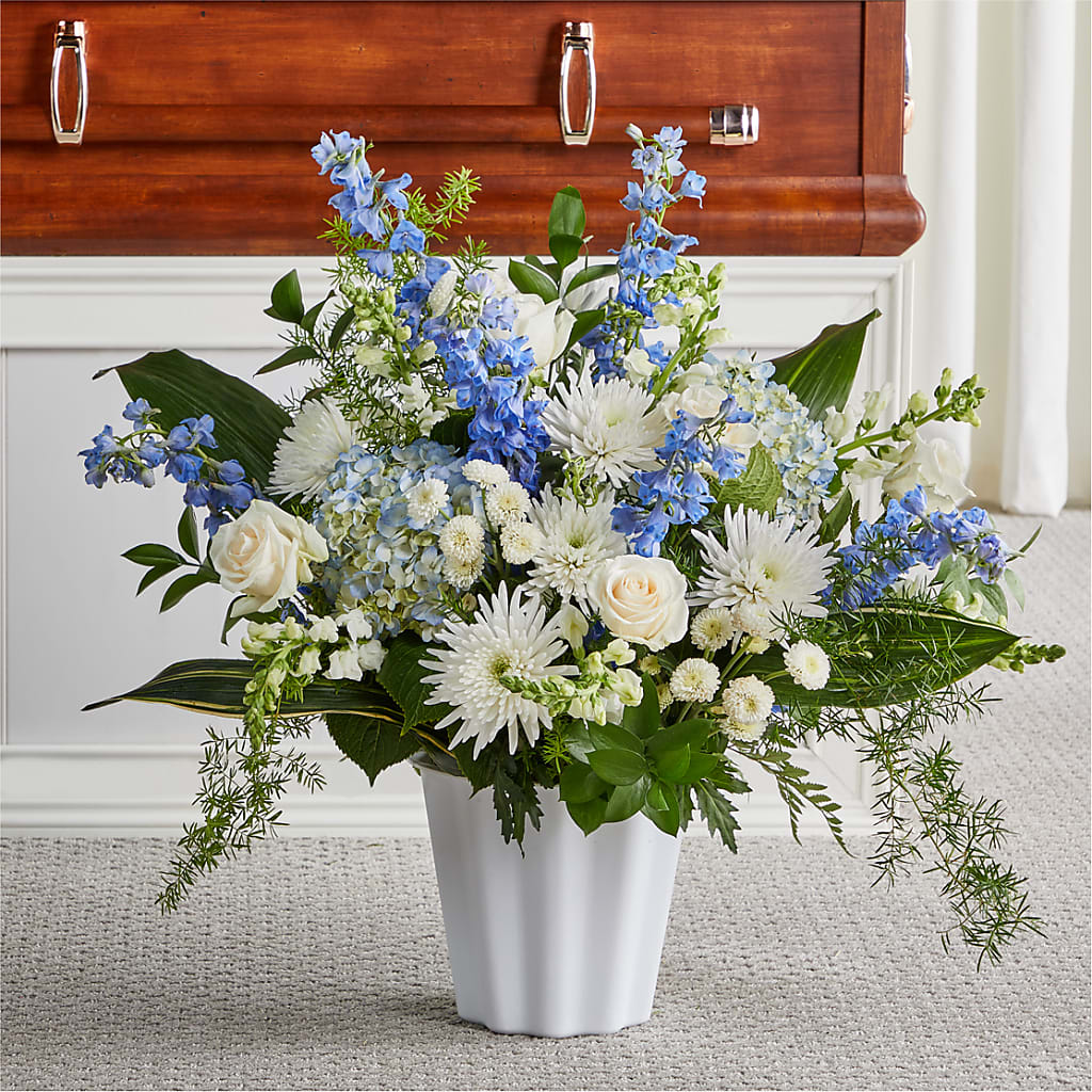 Everlasting Memories Floor Basket – Panda Flowers Canada Inc, Calgary AB