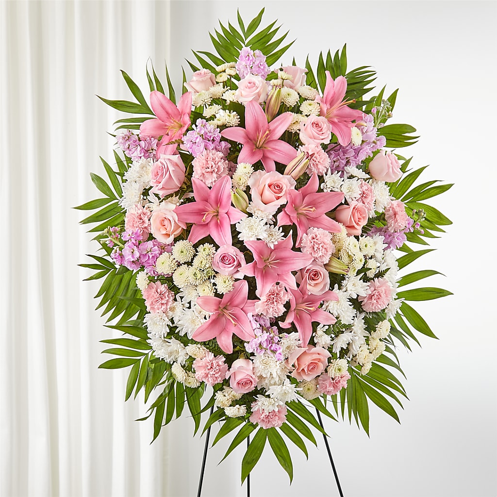 Offering Solace Standing Spray – Panda Flowers Canada Inc, Calgary AB
