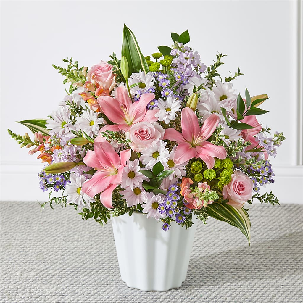 Abundant Compassion Floor Basket – Panda Flowers Canada Inc, Calgary AB