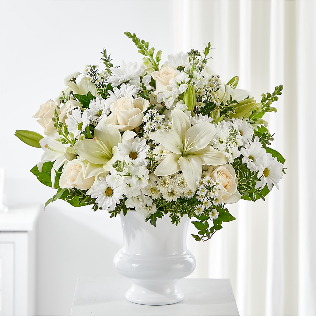 Uplifting Urn Arrangement – Panda Flowers Canada Inc, Calgary AB