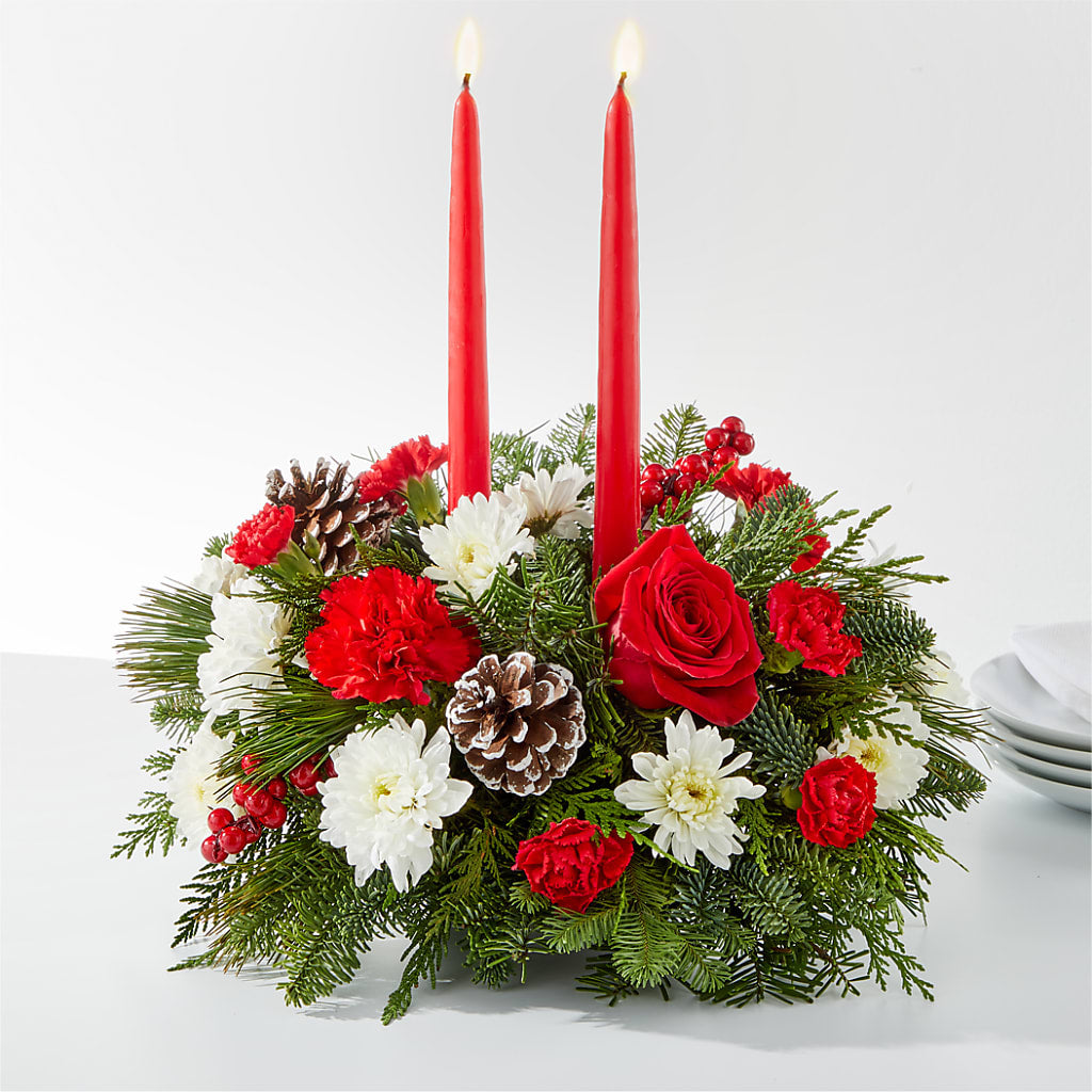 Holiday Soiree Centerpiece – Panda Flowers Canada Inc, Calgary AB