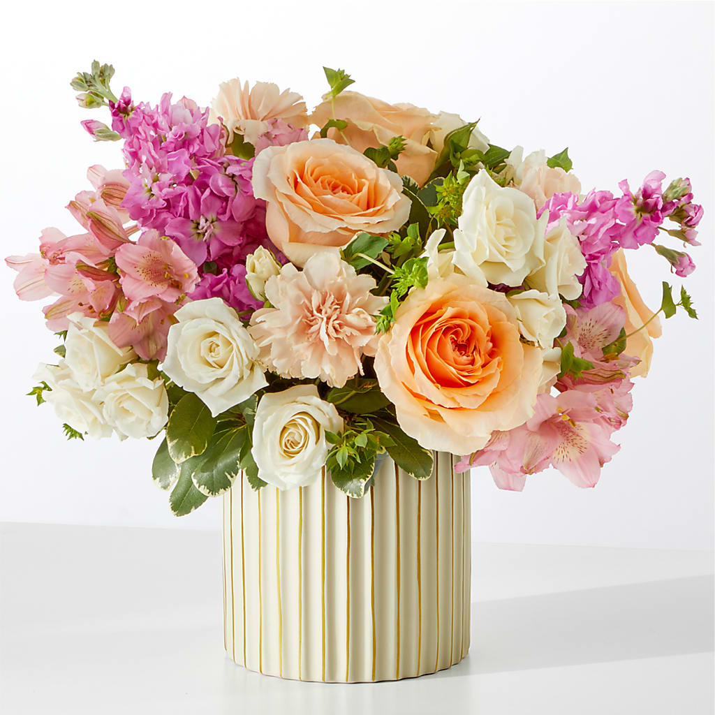 Paradise Bouquet with Ivory Vase – Panda Flowers Canada Inc, Calgary AB