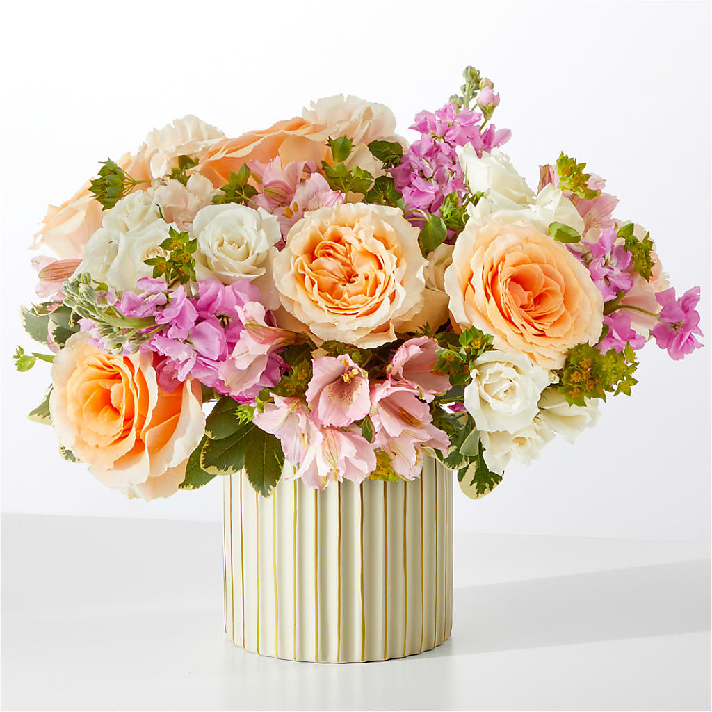 Paradise Bouquet with Ivory Vase – Panda Flowers Canada Inc, Calgary AB