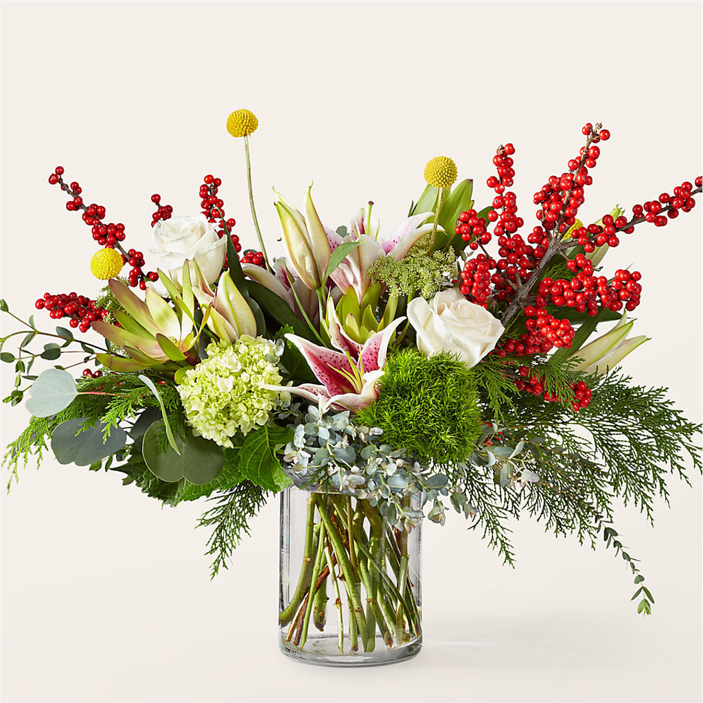 Berry & Bright Bouquet – Panda Flowers Canada Inc, Calgary AB