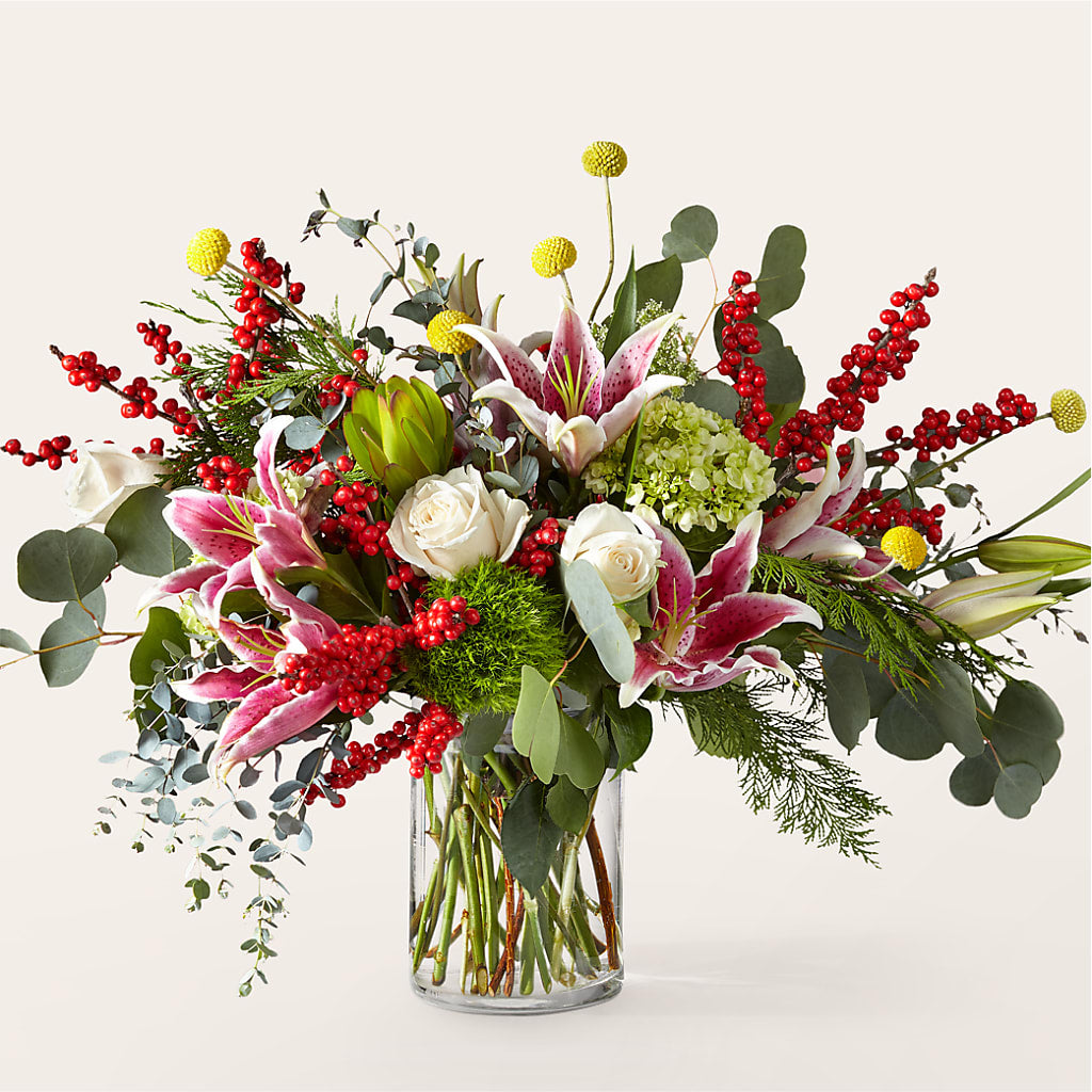 Berry & Bright Bouquet – Panda Flowers Canada Inc, Calgary AB