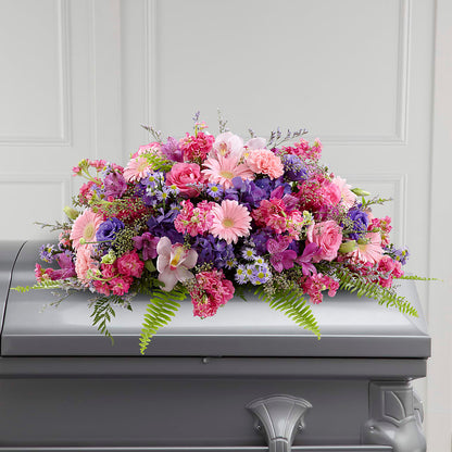 Glorious Garden Casket Spray –  Panda Flowers Canada Inc, Calgary AB