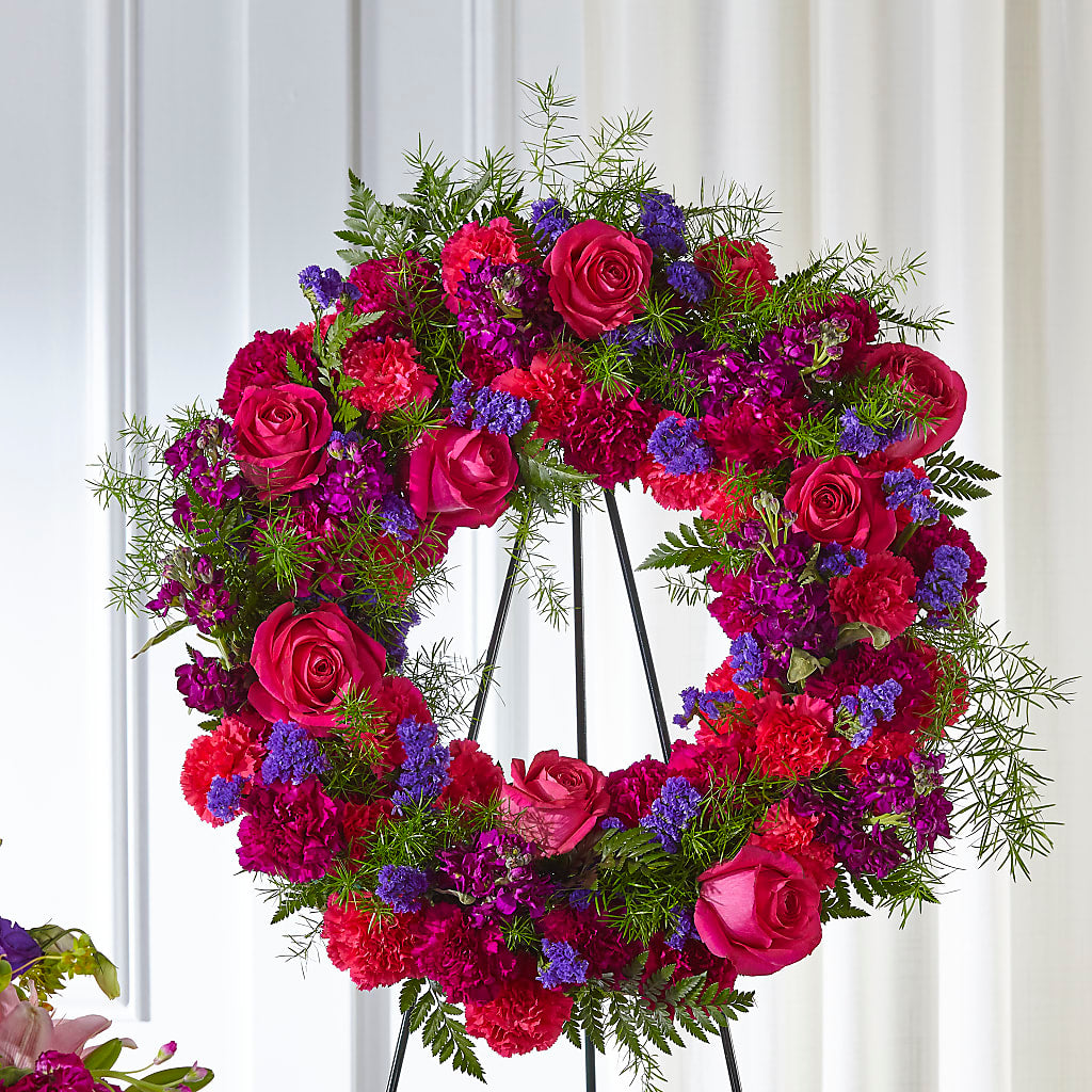 Calming Colors Wreath –  Panda Flowers Canada Inc, Calgary AB