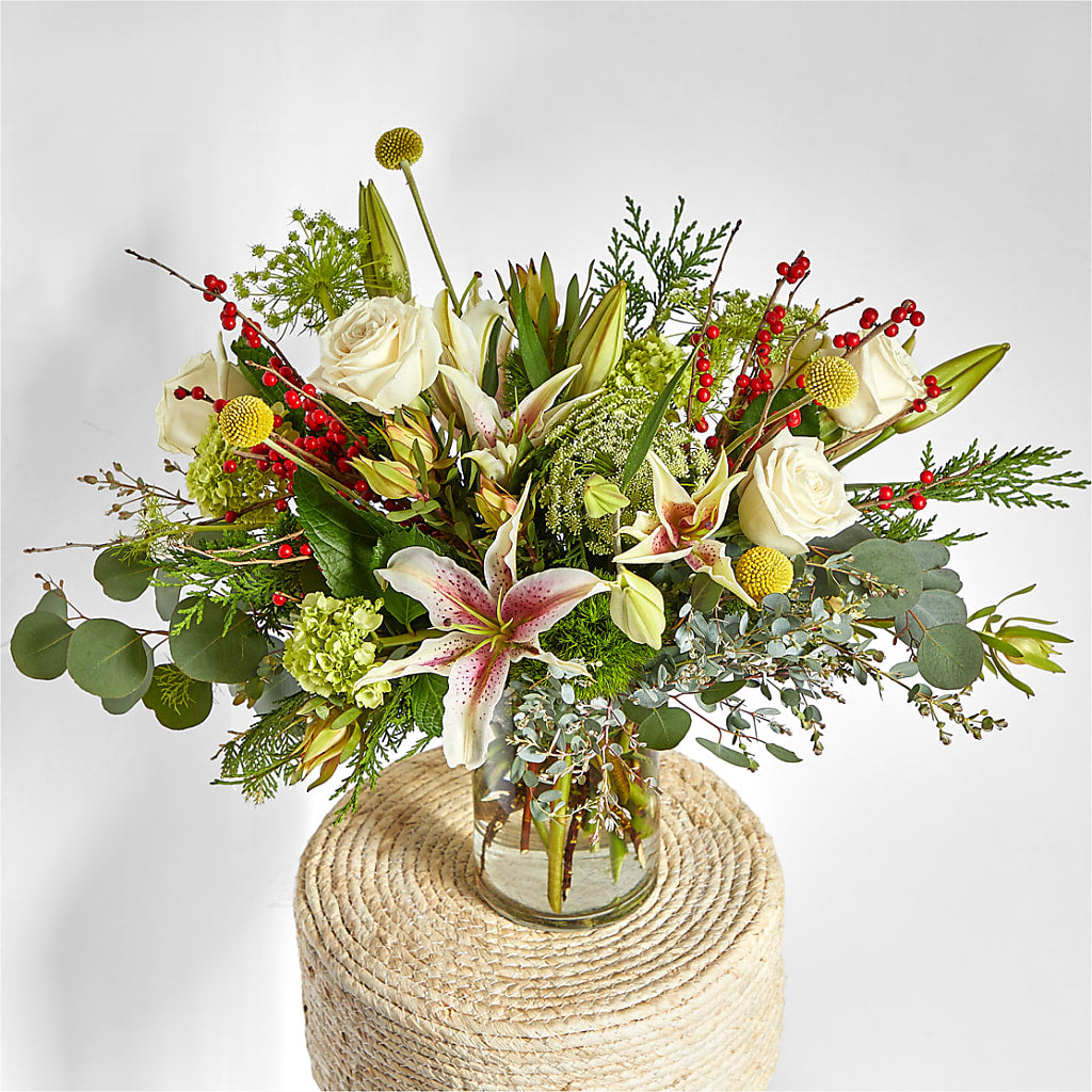 Berry & Bright Bouquet –  Panda Flowers Canada Inc, Calgary AB