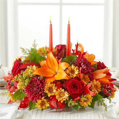 Autumn's Embrace Centerpiece –  Panda Flowers Canada Inc, Calgary AB